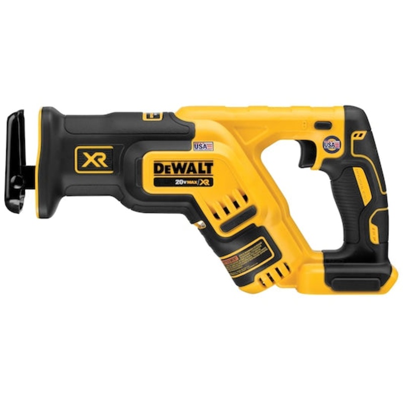 DeWalt 20V MAX* XR Brushless Compact Reciprocating Saw, (Tool Only)