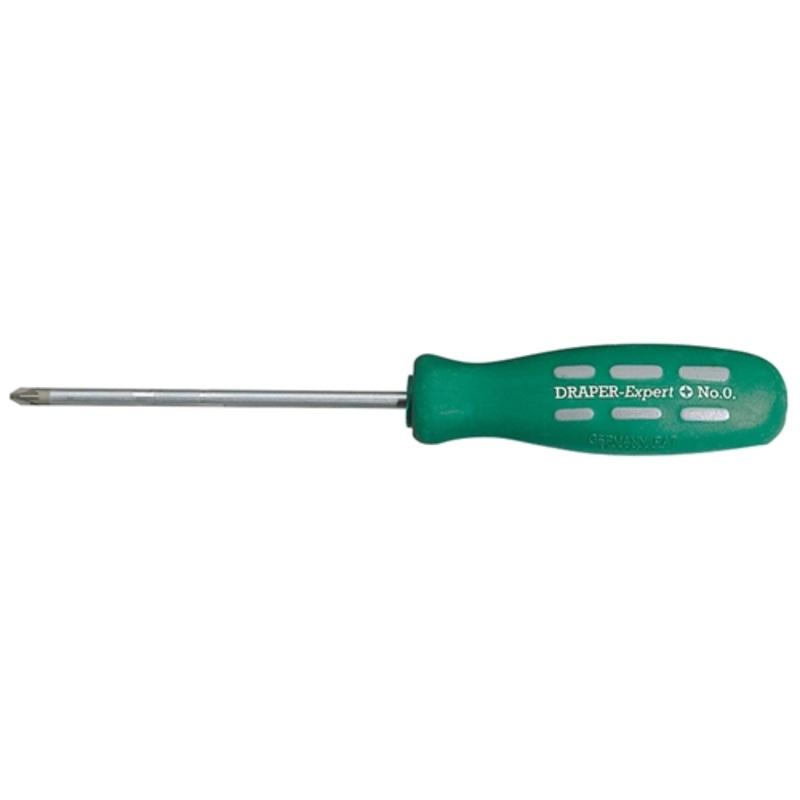 Draper PZ Type Mechanic’s Screwdriver, 75mm, No.0 (Sold Loose)