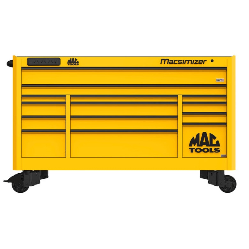 Macsimizer Series 14-Drawer Workstation with PowerTech Drawer – Sunburst Yellow