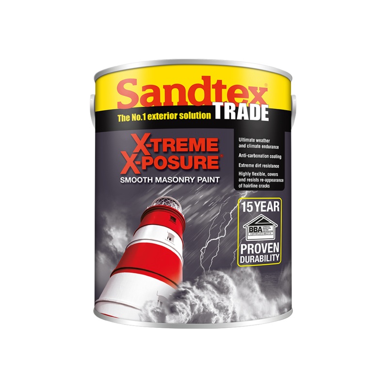 Sandtex Trade X-treme X-posure Smooth 5L Magnolia Default Title