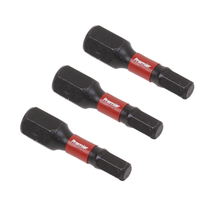Sealey Premier Hex 4mm Impact Power Tool Bits 25mm – 3pc
