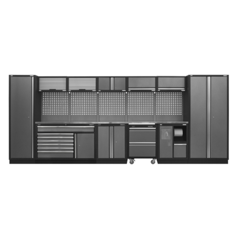 Sealey Superline Pro 4.9m Storage System – Stainless Worktop