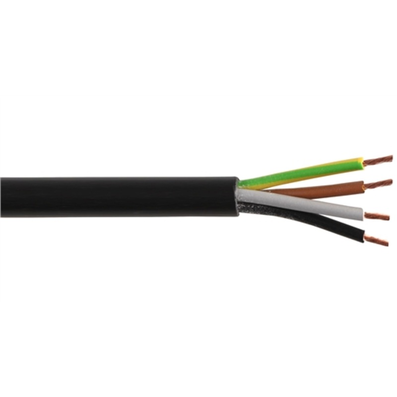 Zexum 0.75mm 4 Core Black Cable Flexible 3184Y
