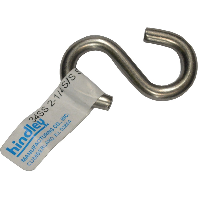 Hindley S-Hook – Stainless Steel #34SS 6mm x 56mm Tagged