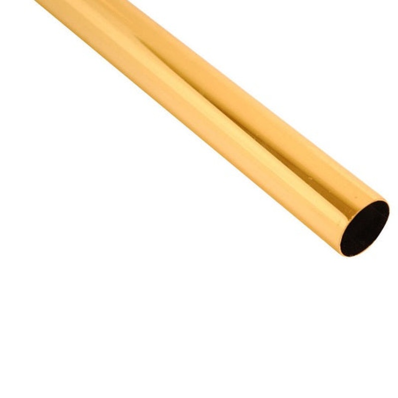 Wardrobe Rail 25mm 5ft Brass Default Title