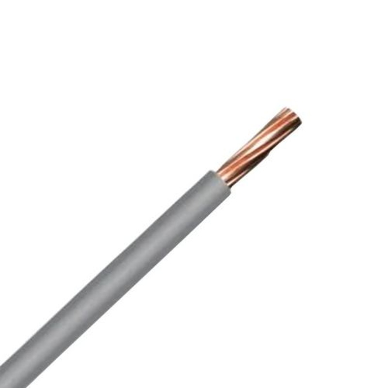 Zexum Grey 10mm 7 Strand 55A Single Core 6491B LSZH (Low Smoke Zero Halogen) Round Power Insulated Conduit Wire