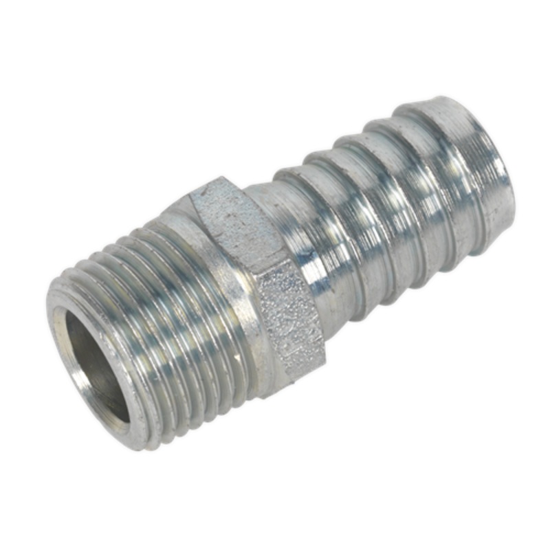 Sealey Screwed Tailpiece Male 3/8″BSPT – 1/2″ Hose Pack of 5