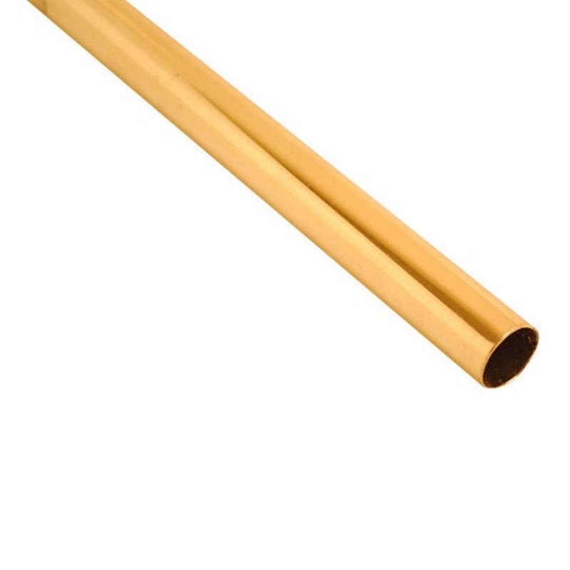 Wardrobe Rail 19mm 8ft Brass Default Title