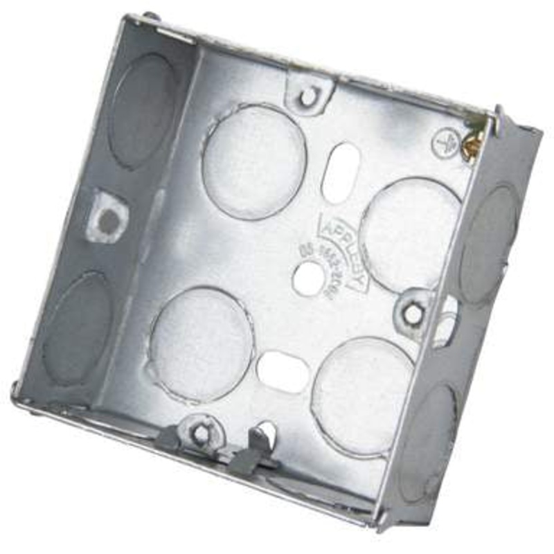1 Gang 25mm Flush Metal Knockout Box Default Title
