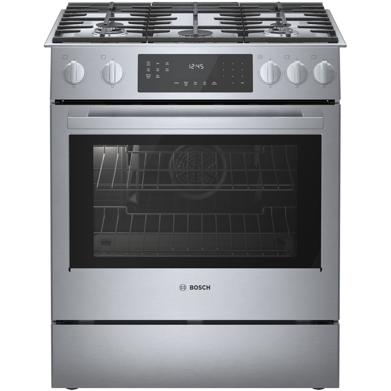 Bosch HGI8056UC/06 800 Series Gas Slide-In Range 30” Stainless Steel