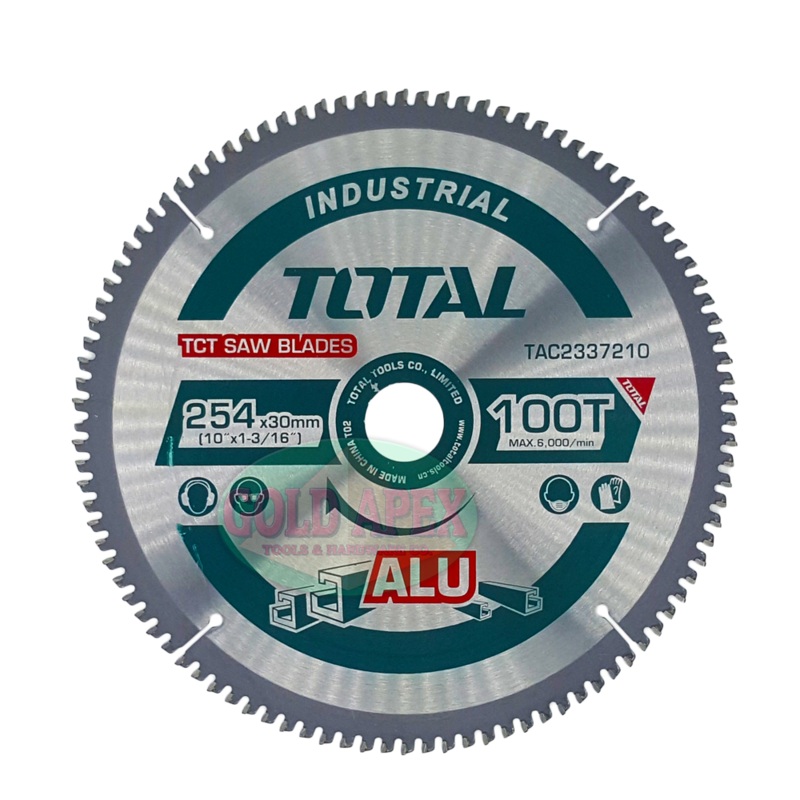 Total TAC2337210 Circular Saw Blade 10″x100T
