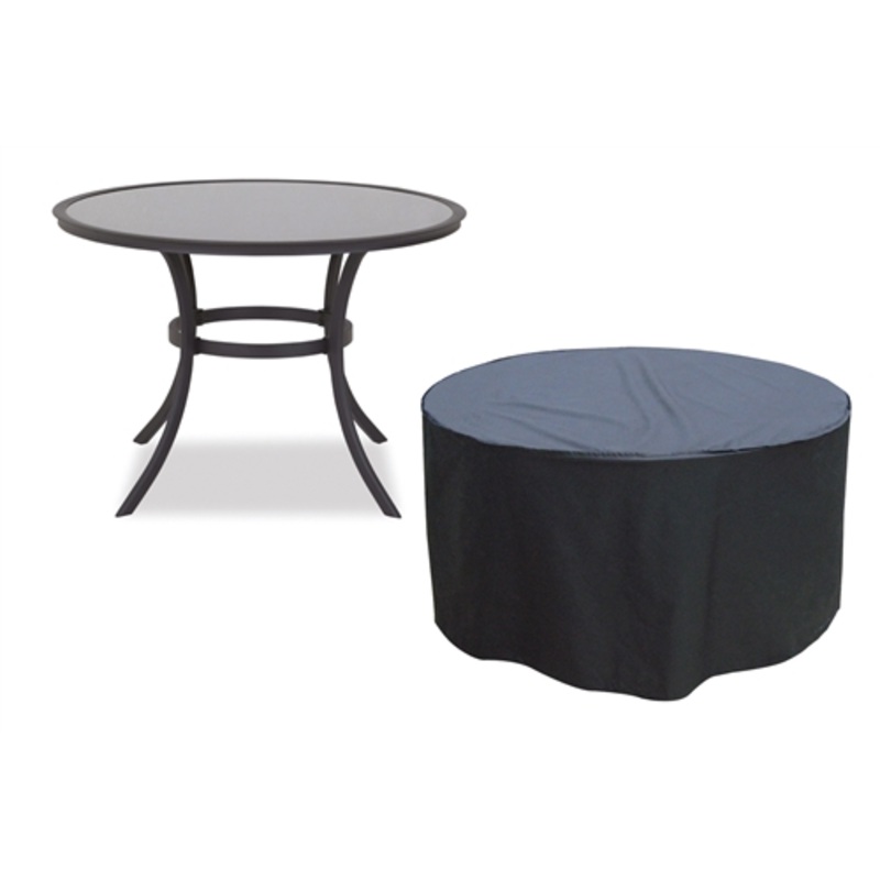 Garland 4-6 Seater Round Table Cover Black