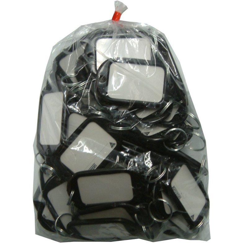 Kevron Key Tag Jumbo 50-pce Bag Black