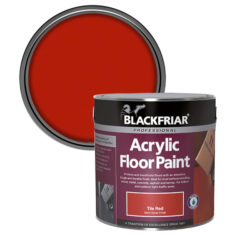 Blackfriar Acrylic Floor Paint – Tile Red 2.5lt Default Title