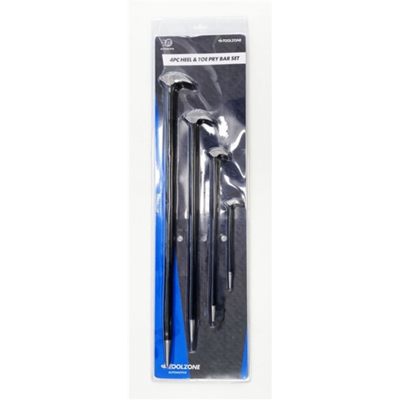 Toolzone 4 Piece Heel & Toe Pry Bar Set
