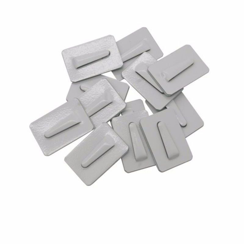 Zexum 20x30mm Self Adhesive Steel Coated Cable Clips (10 Pack)