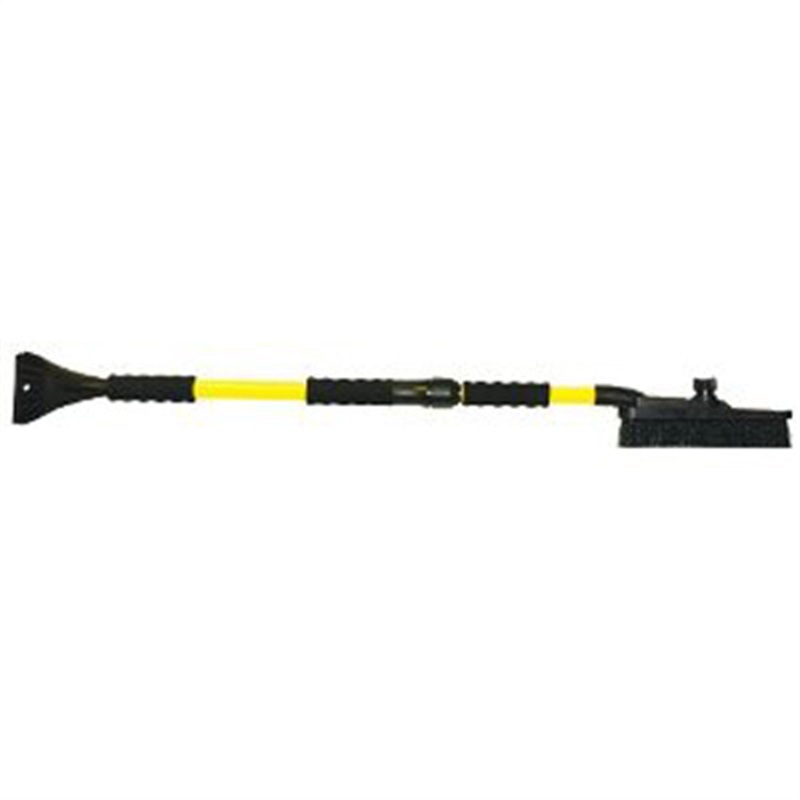 SubZero Monster Snow Brush, 60″ Long, Extra Wide Blade, Heavy Duty Steel Handle, with Ice Scraper