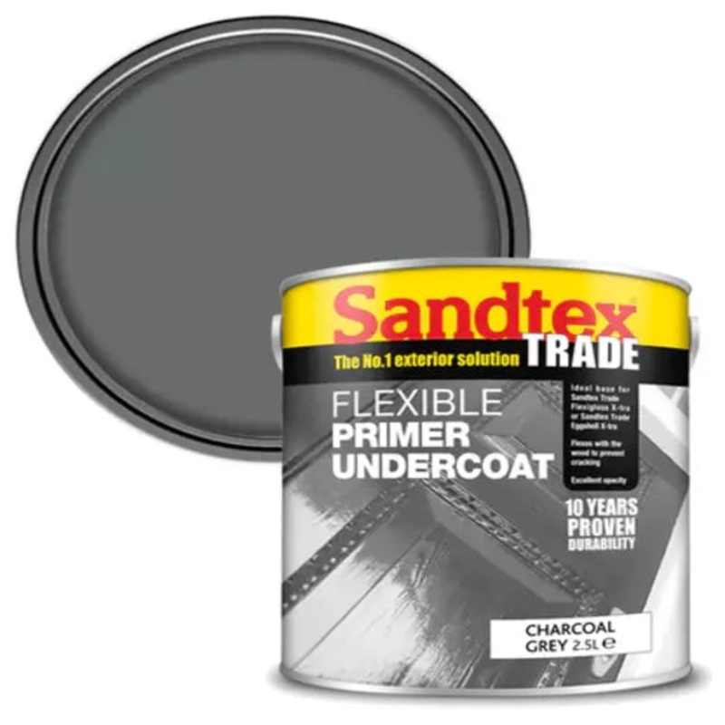 Sandtex Flexi Primer U/C Charc Grey 2.5L Default Title