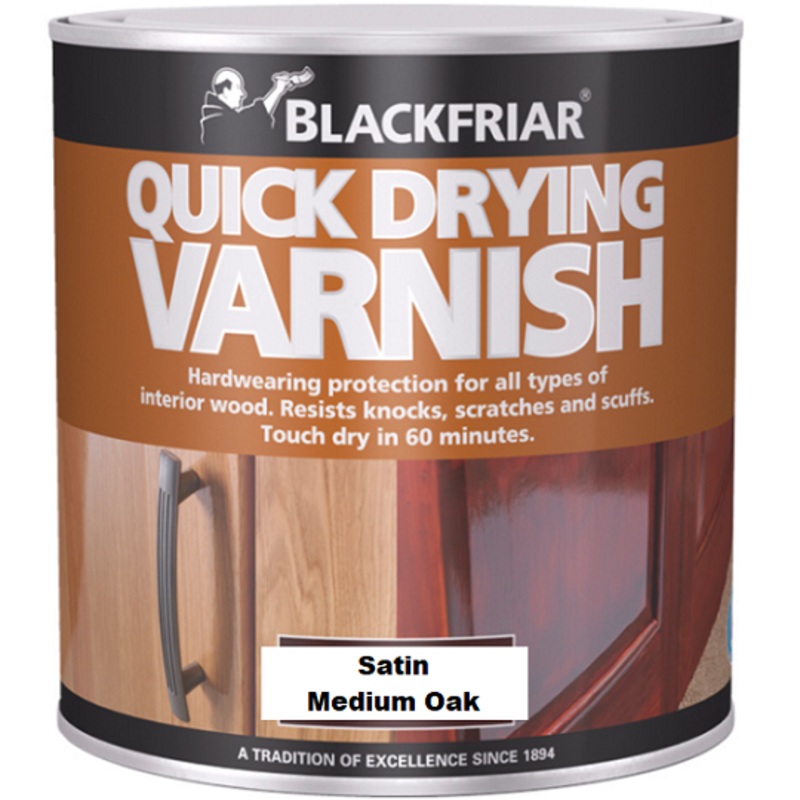 Blackfriar QD Int Col Varnish Satin Medium Oak 1lt Default Title