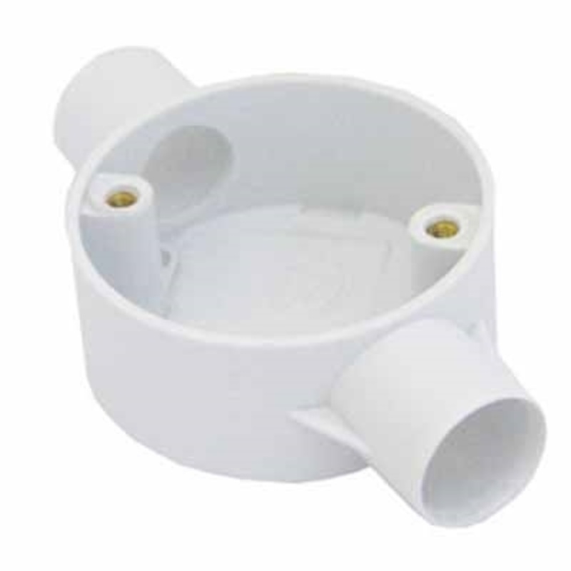 Greenbrook 25mm White PVC Through Box