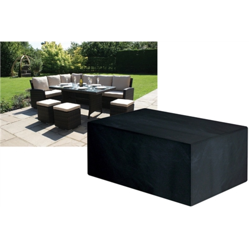 Garland Large Casual Dining Set Cover Black, 7 Year Warranty