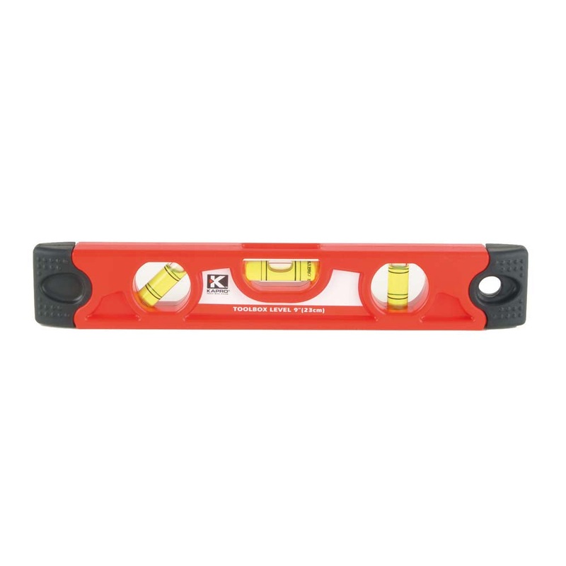 Kapro Torpedo Level 9in Rubber Endcaps