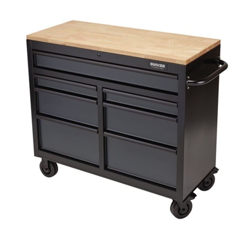 Bunker Workbench Roller Tool Cabinet, 7 Drawer, 41