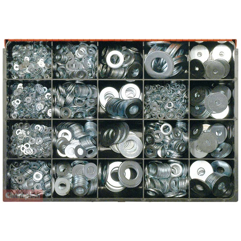Champion Master Kit 2190Pc Metric & Imp Flat Washer Asst