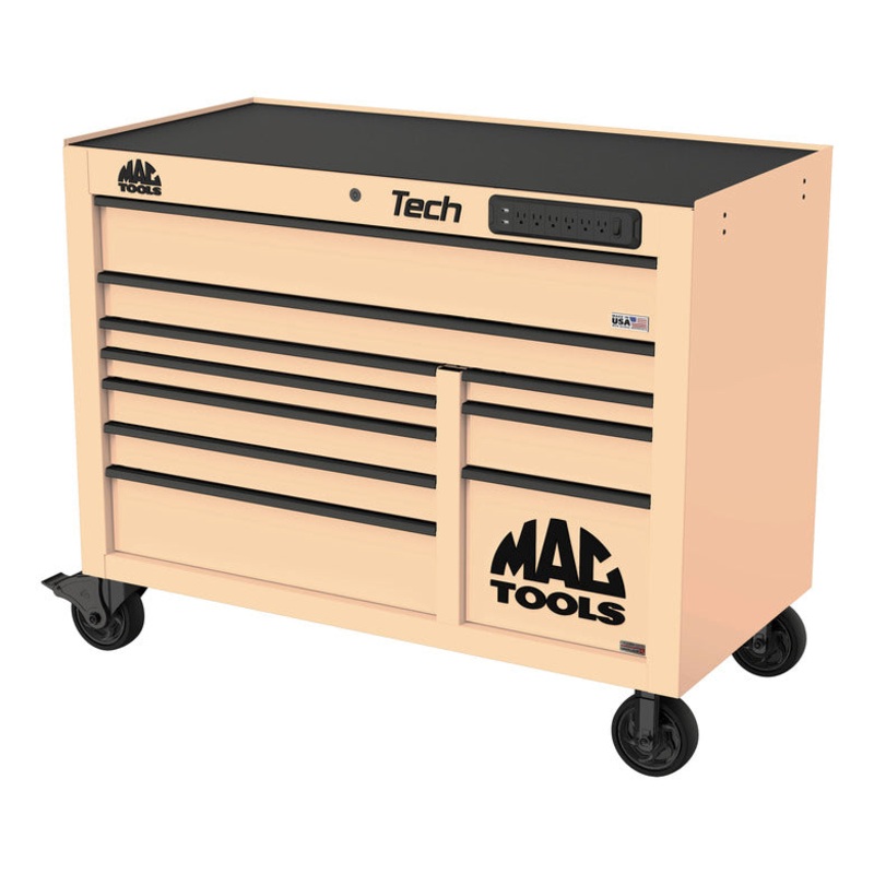 Tech Series 10-Drawer Workstation with PowerTech Drawer – Desert Tan