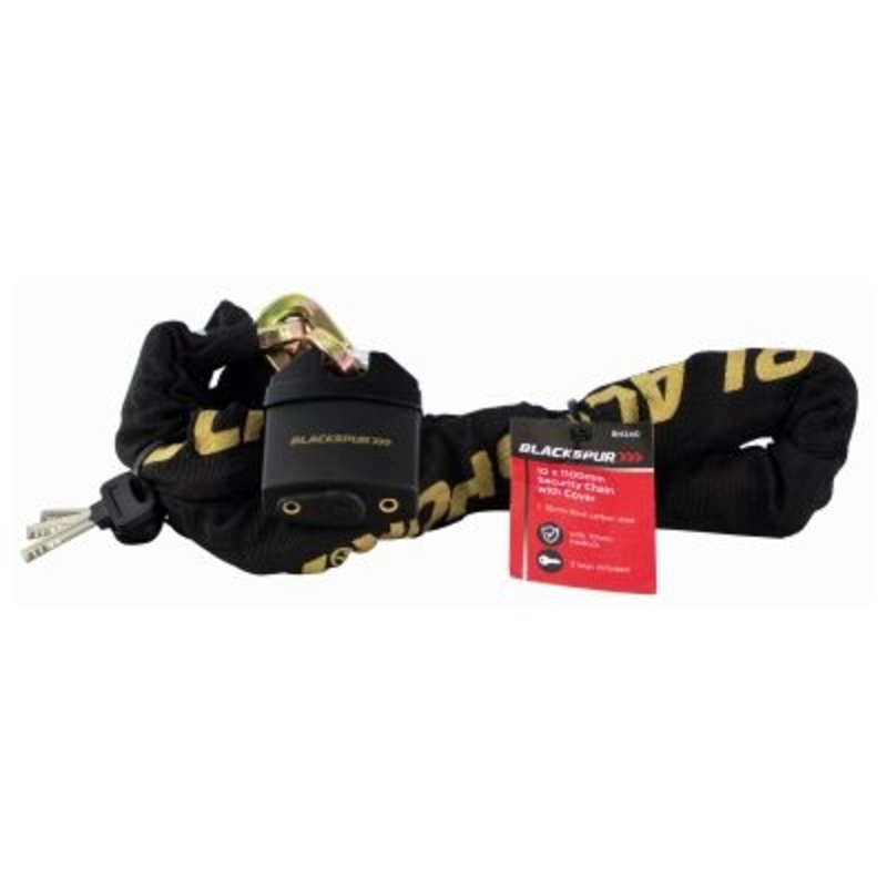 Blackspur 1.1M X 10Mm Security Chain And Padlock