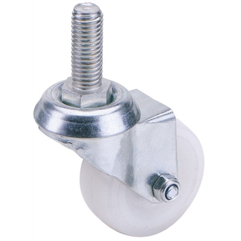 Draper Swivel Bolt Fixing Nylon Wheel, 100mm Diameter, S.W.L. 125kg