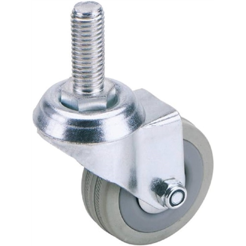 Draper Swivel Bolt Fixing Rubber Castor, 75mm Diameter, S.W.L. 70kg