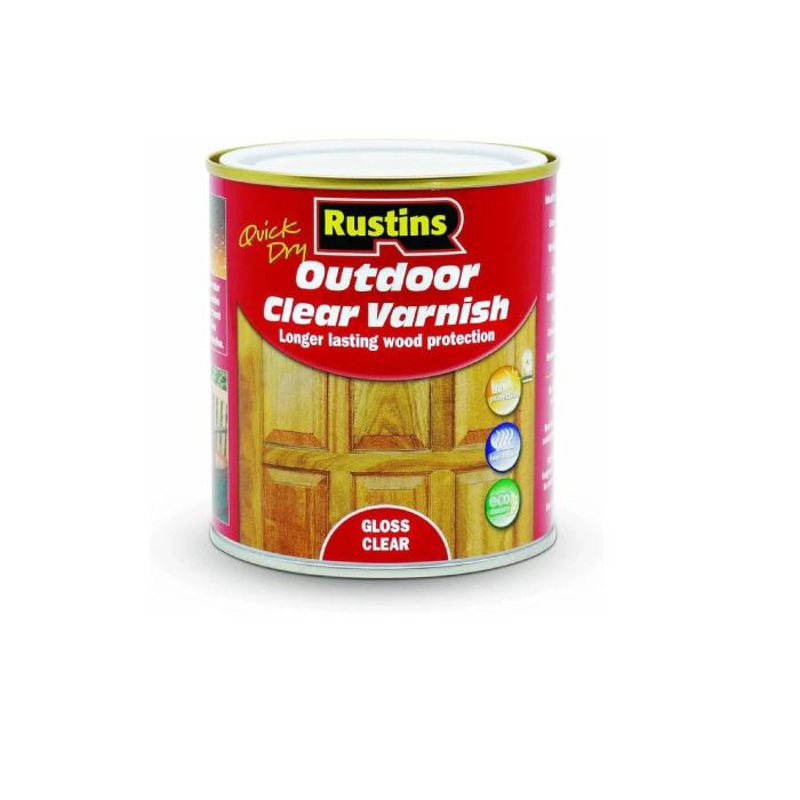 Rustins Quick Dry Varnish Clear Gloss (Red) – 500ml Default Title