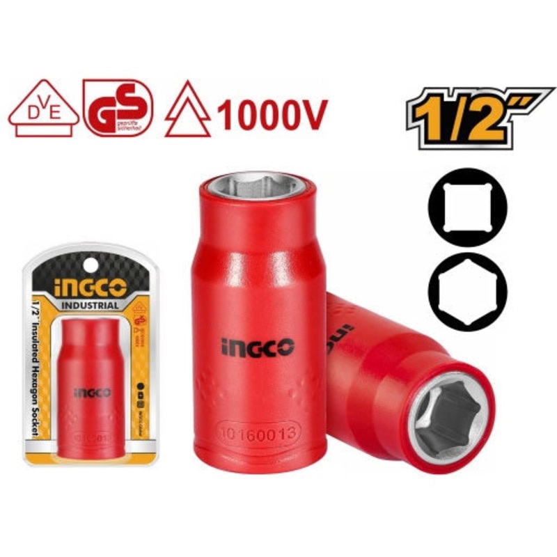 Ingco Insulated Socket Wrench [Loose] HIHAST12101(10mm)