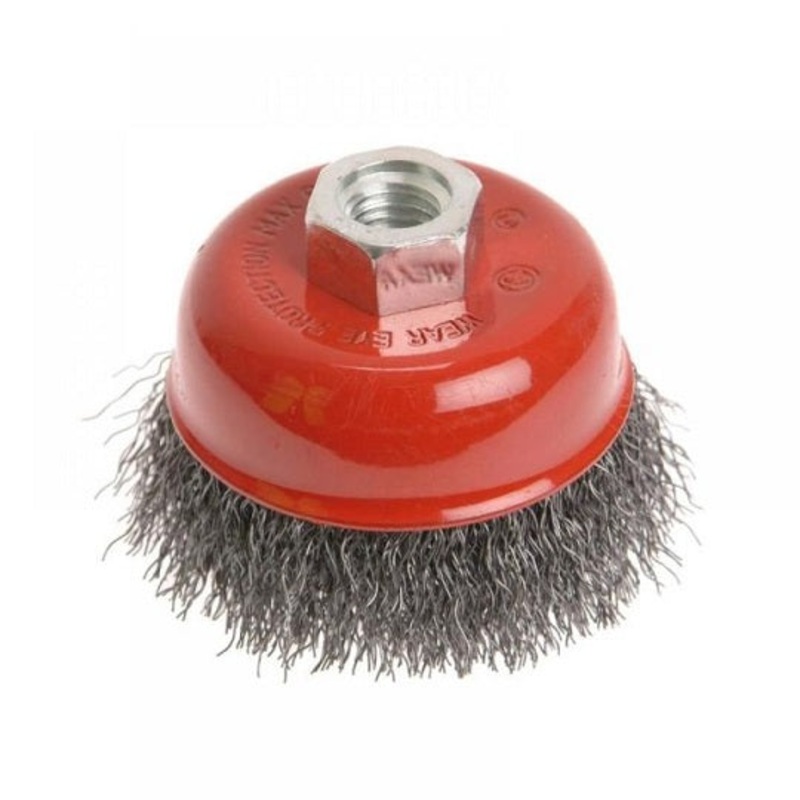 Wire Cup Brush 75mm M14x2, 0.30mm Steel Wire Default Title