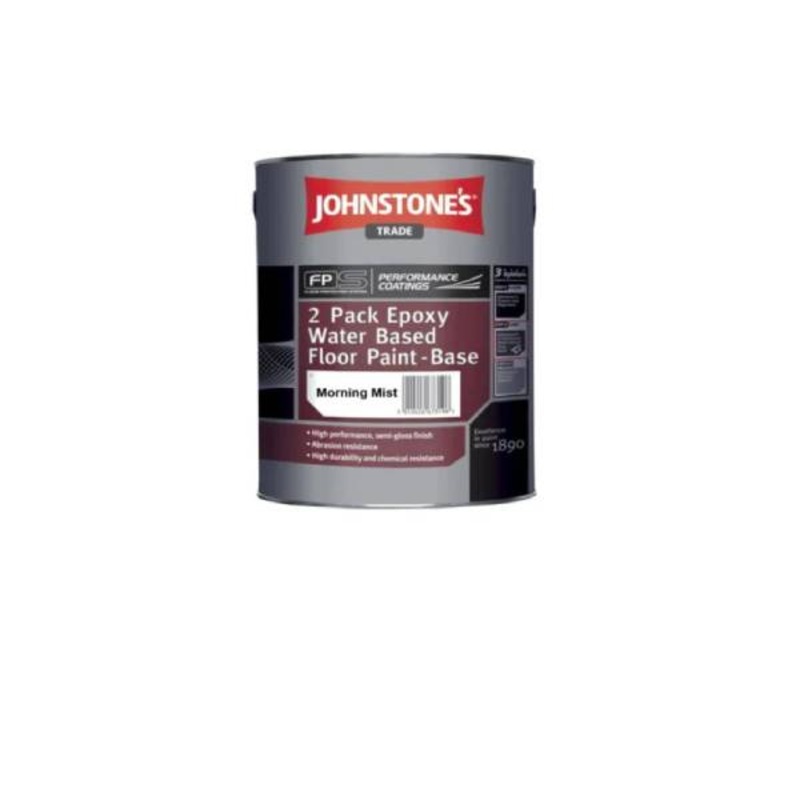 Johnstone’s 2 Pack Epoxy Water-Based Floor Paint Morning Mist 4L Default Title