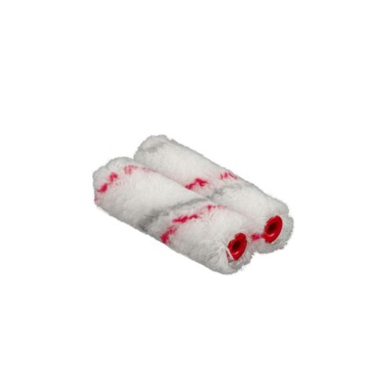 SINGLE Almax Mini Paint Roller Double Red Stripe 2 pack