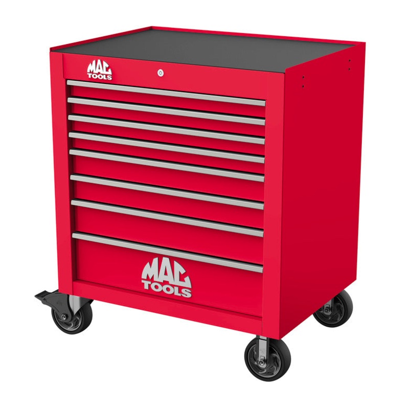 Tech Series 8-Drawer Workstation – Firebrick Red