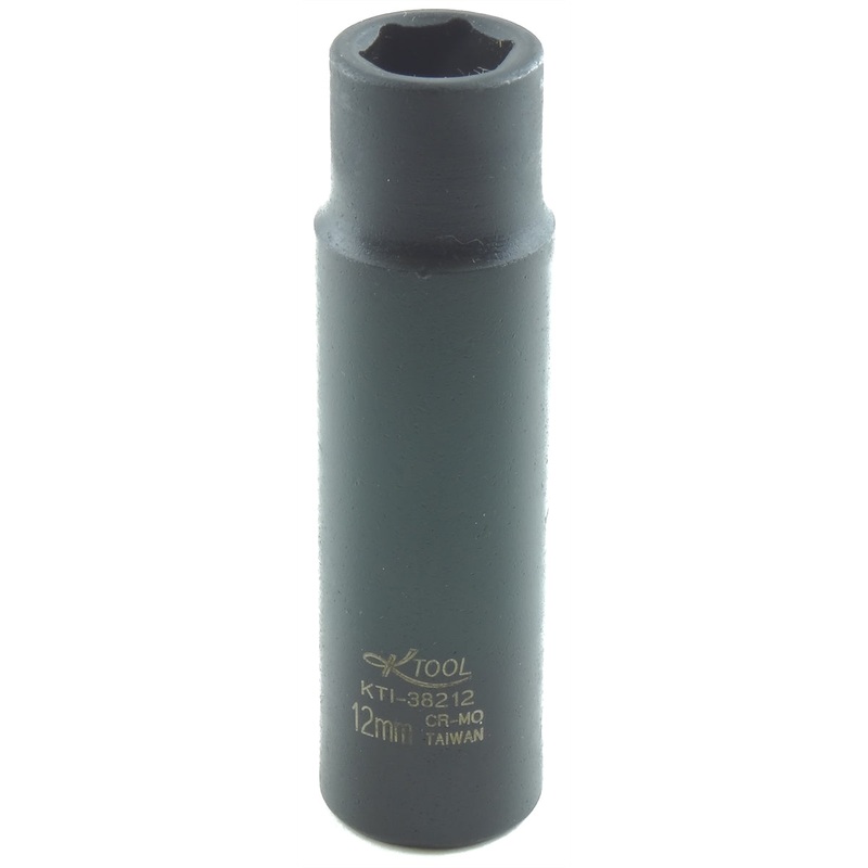 1/2in. Drive Deep 6 Point Impact Socket  12mm