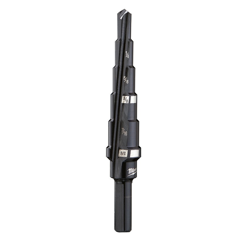 #2 Step Drill Bit, 3/16″ – 1/2″ by 1/16″