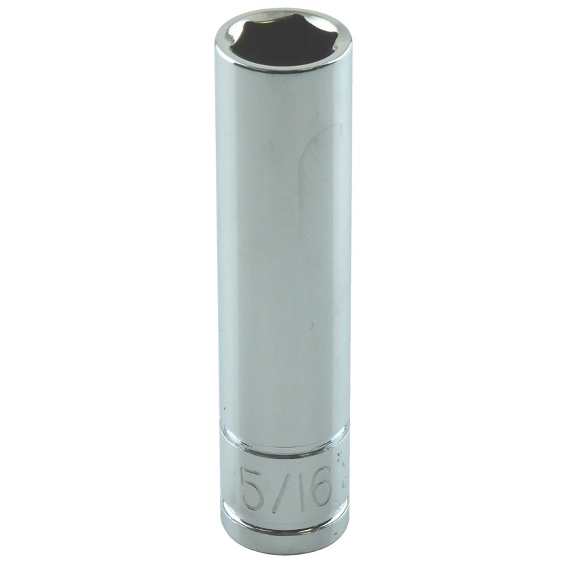 1/4″ Drive 6 Point Deep Socket, 5/16″