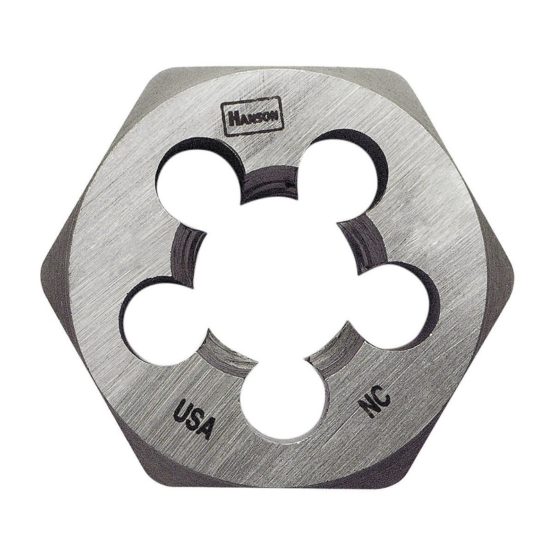 High Carbon Steel Hexagon 1″ Across Flat Die 8-32 NC