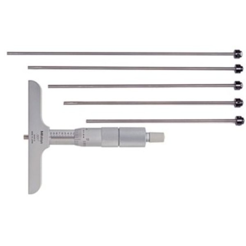 Mitutoyo Depth Micrometer 0-6 in x 4 in Base
