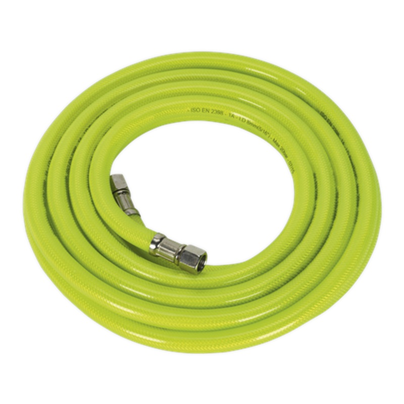 Sealey Air Hose High-Visibility 5m x 8mm with 1/4″BSP Unions