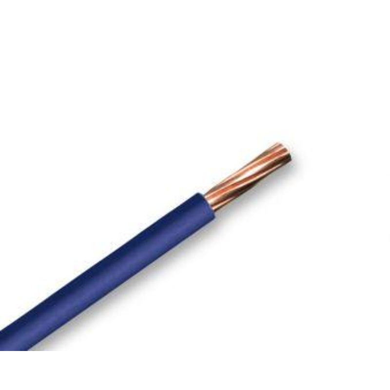 Zexum Blue 10mm 7 Strand 55A Single Core 6491X (H07V-R) Round Power PVC Insulated Conduit Wire