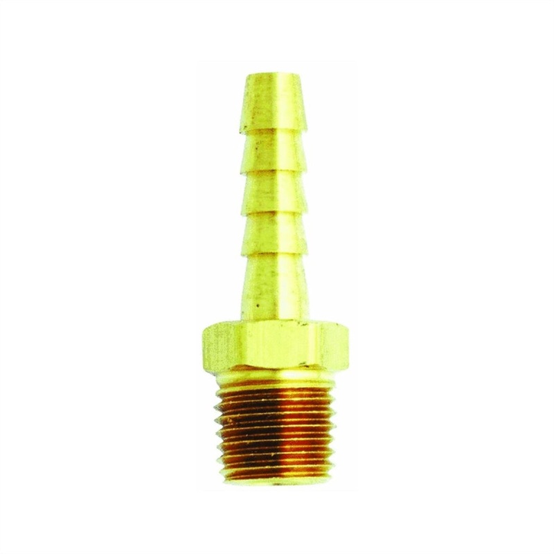 1/4″ NPT Thread Brass Hose End with 3/8″ Hose I.D.