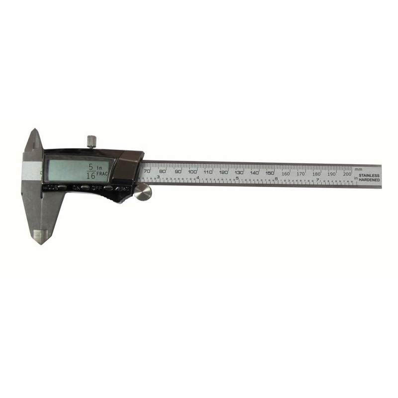 Vertex 200mm Met/Imp/Fract 3 Scale Electr Vernier