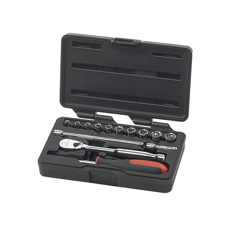 14 Piece 1/4″ Drive Metric 6 Point Socket Set KDT80326