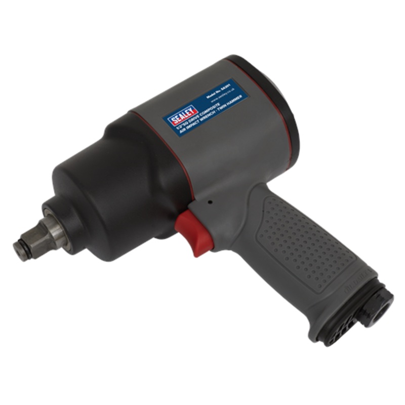 Sealey Air Impact Wrench 1/2″Sq Drive Composite – Twin Hammer