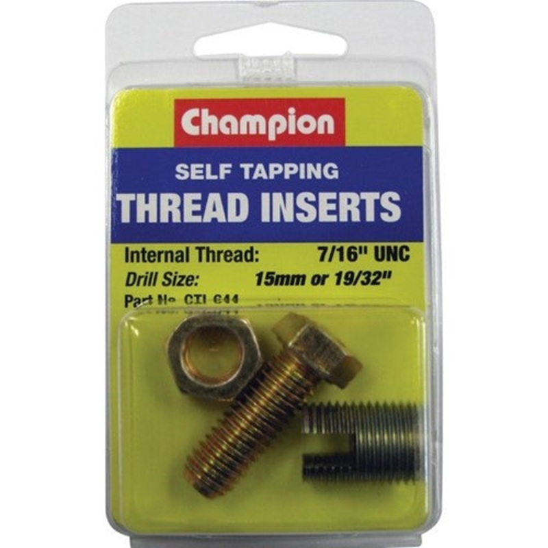 Champion S/Tapp. Thread Insert – 7/16In Unc -1Pk